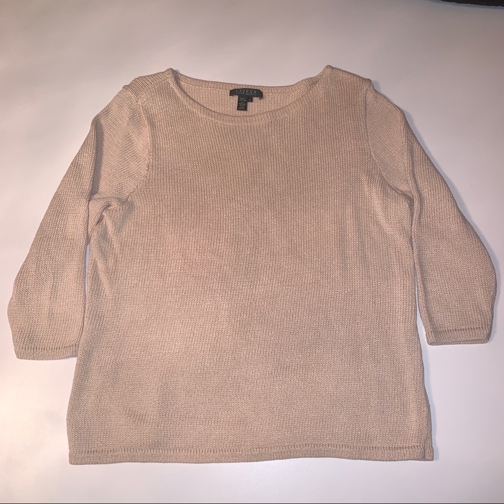 Ralph Lauren Beige Knit Sweater